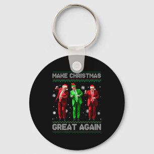 Santa Trump Tanz Mach Weihnachten wieder großartig Schlüsselanhänger