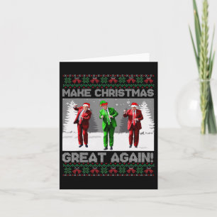 Santa Trump-Tanz macht Weihnachten wieder großarti Karte