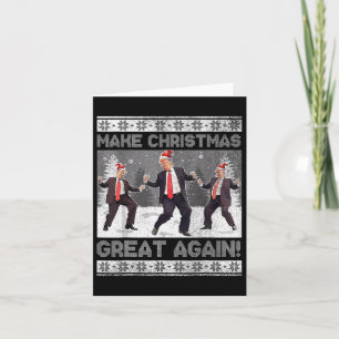 Santa Trump-Tanz macht Weihnachten wieder großarti Karte
