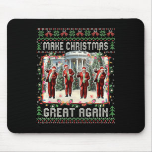 Santa Trump-Tanz macht Weihnachten wieder großarti Mousepad