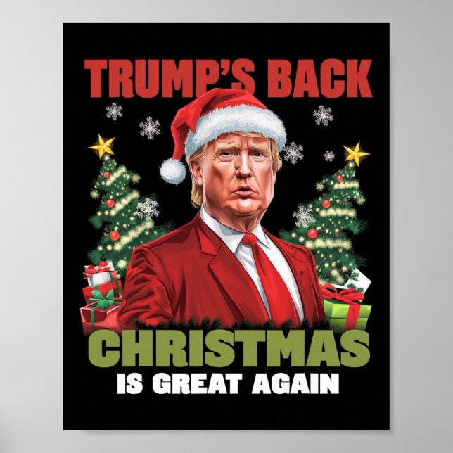 Santa Trump-Tanz macht Weihnachten wieder großarti Poster (Vorne)