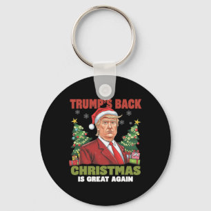 Santa Trump-Tanz macht Weihnachten wieder großarti Schlüsselanhänger