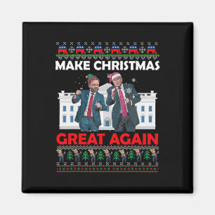Santa Trump Tanz Weihnachten wieder großartig Weih Magnet
