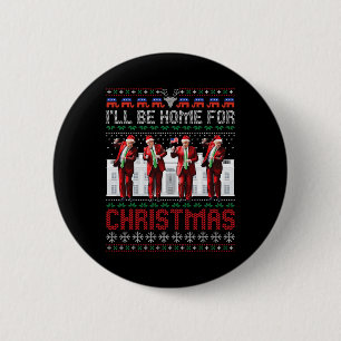 Santa Trump Tanz werde ich zu Weihnachten hässlich Button