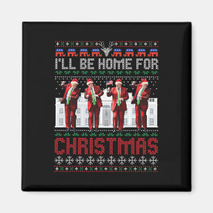 Santa Trump Tanz werde ich zu Weihnachten hässlich Magnet