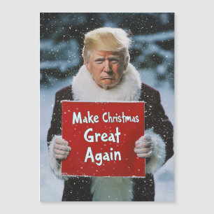 Santa Trump: "Weihnachten wieder großartig machen" Magneteinladung