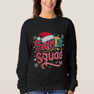 Santa-Truppe Weihnachts-Truppe Familie Matching Sa Sweatshirt