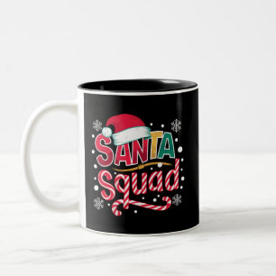 Santa-Truppe Weihnachts-Truppe Familie Matching Sa Zweifarbige Tasse