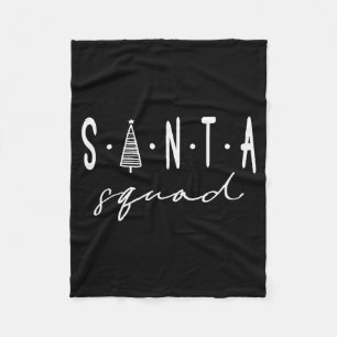 Santa-Truppe Weihnachtsteam Santa-Crew Familien-Ma Fleecedecke
