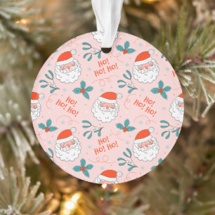 Santa überall drucken Joful Greetings Collection Ornament