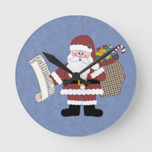 Santa-Uhr Runde Wanduhr