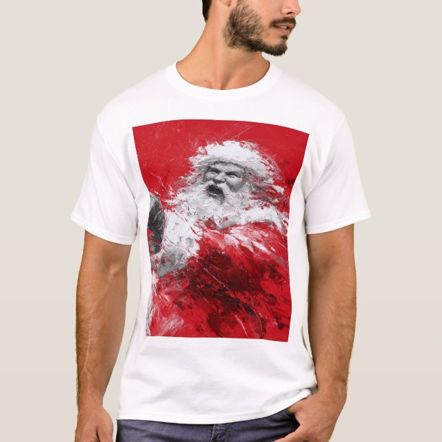 Santa Unbound – Crimson Shout of Winter T-Shirt (Vorderseite)