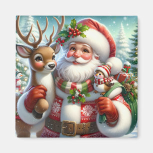 Santa und Companion Magnet