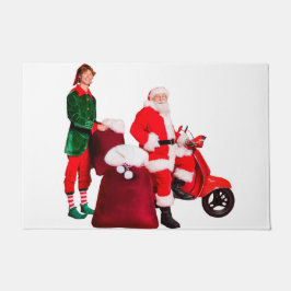 Santa und ein Elf Doormat Fußmatte