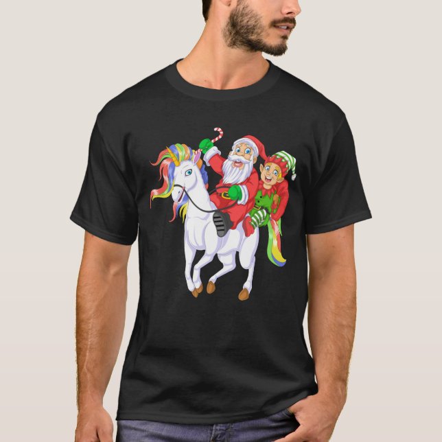 Santa und Elf ridi T-Shirt (Vorderseite)