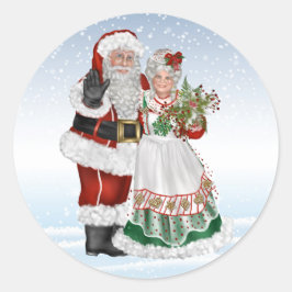 Santa und Frau Claus Sticker