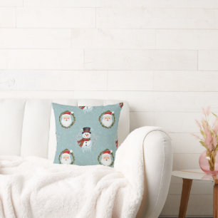 Santa-und Frosty-Wurfkissen Kissen
