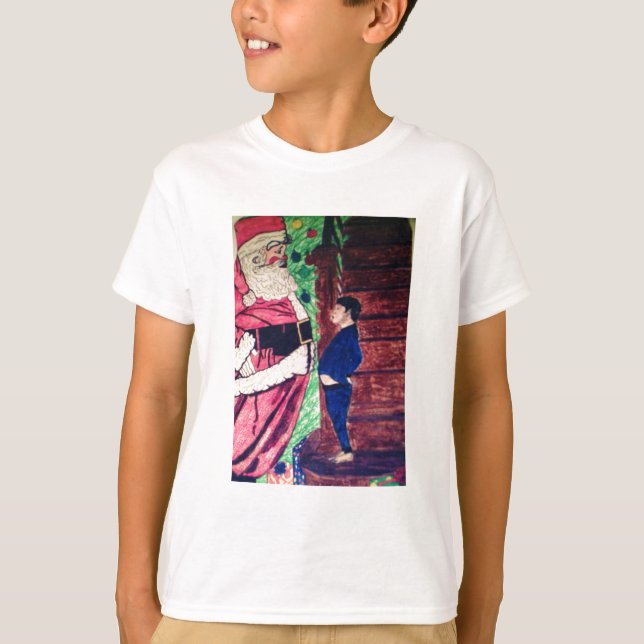 SANTA UND I KINDER T - SHIRT (Vorderseite)