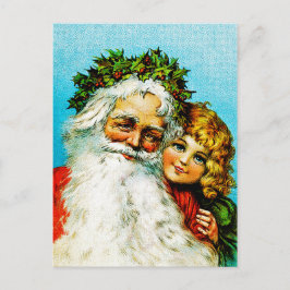 Santa und ich feiertagspostkarte