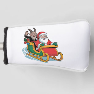 Santa und Krampus Evil Dunkle Weihnachtsfeiertage Golf Headcover