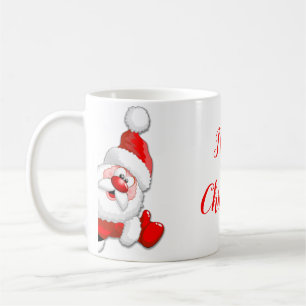 Santa und Reindeer Merry Christmassy Happy Cartoon Kaffeetasse
