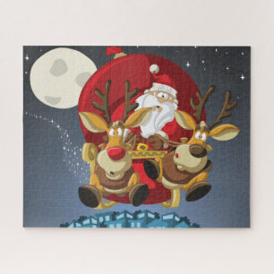 Santa und Reindeer Puzzle
