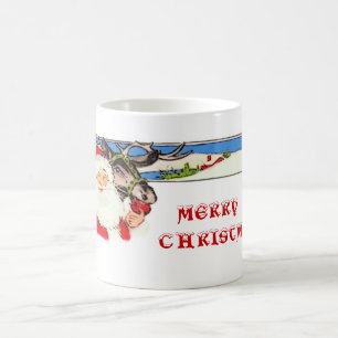 Santa und Reindeer Tasse