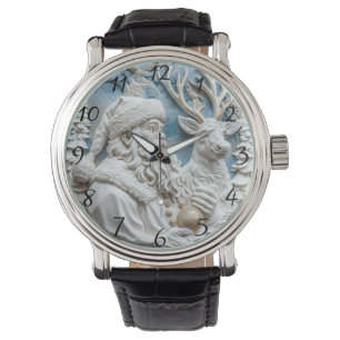 Santa und Rentier Charm Armbanduhr