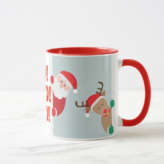 Santa und Rudolph Holiday Tasse (Rechts)