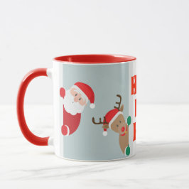 Santa und Rudolph Holiday Tasse