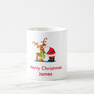 Santa und Rudolph Tasse