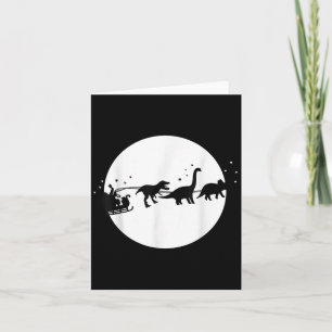 Santa und sein Dinosaurier-Schlittenfahrt, T-Rexma Karte