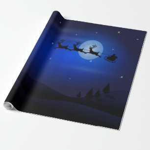 Santa und sein Rentier - Geschenkpapier