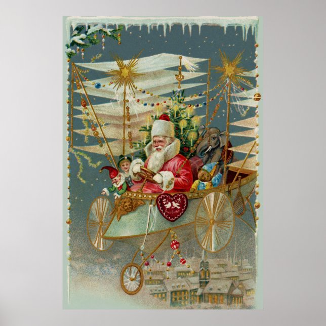 Santa und seine Phantastische Maschine Poster (Vorne)