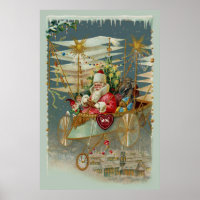 Santa und seine Phantastische Maschine Poster