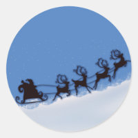 Santa und seine Rentiere