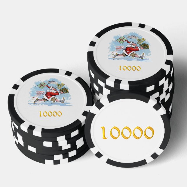 Santa Unvorbereitet 10000 Poker Chip (Stapel)