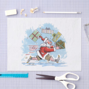 Santa Unvorbereitet Tissue Paper groß Seidenpapier