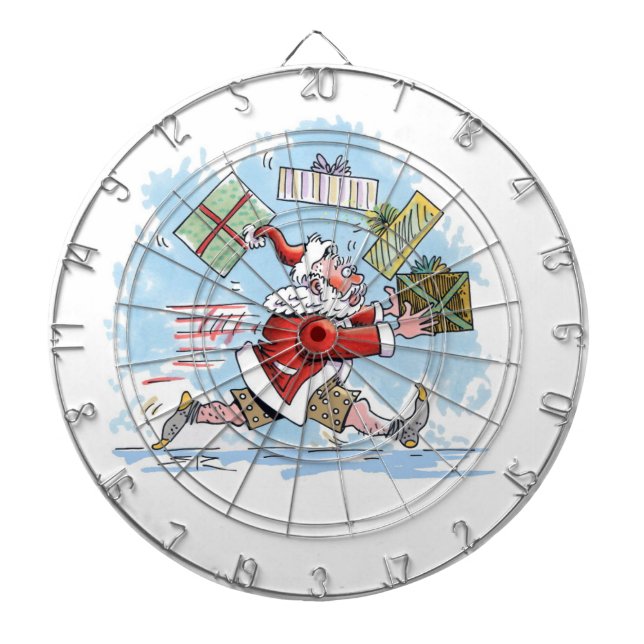 Santa Unvorbereitete Dartscheibe (vorne)
