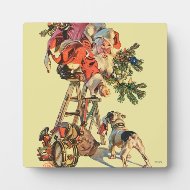 Santa Up a Lady Fotoplatte (Vorderseite)