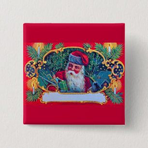 SANTA VINTAG BUTTON