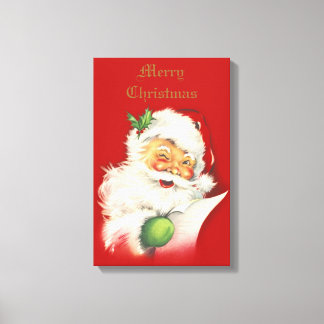 Santa Vintag Canvas Leinwanddruck