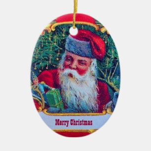 SANTA VINTAG KERAMIKORNAMENT