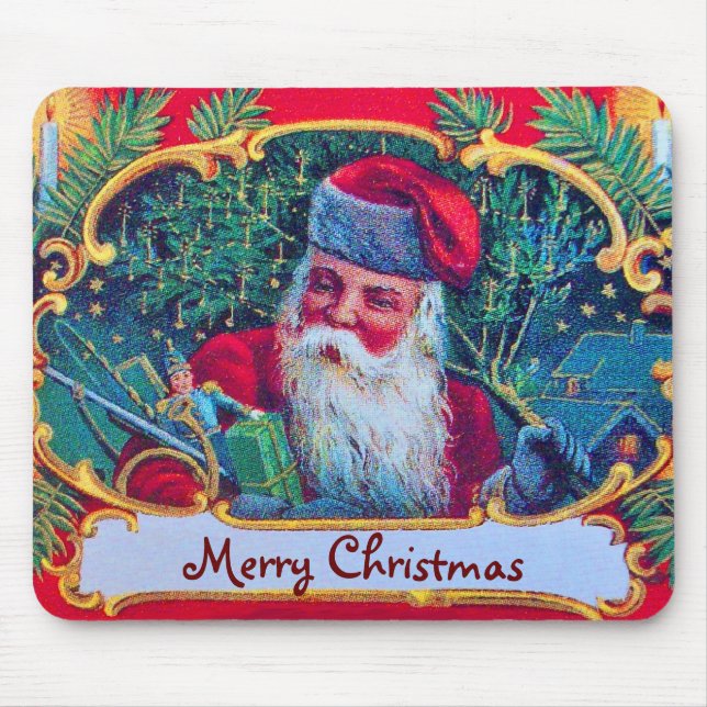 SANTA VINTAG- und Weihnachtsgeschenke Mousepad (Vorne)