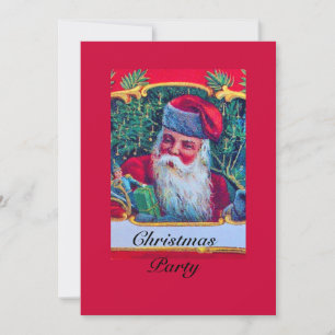 SANTA VINTAGE CHRISTMAS PARTY 1 EINLADUNG