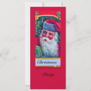 SANTA VINTAGE CHRISTMAS PARTY 1 EINLADUNG