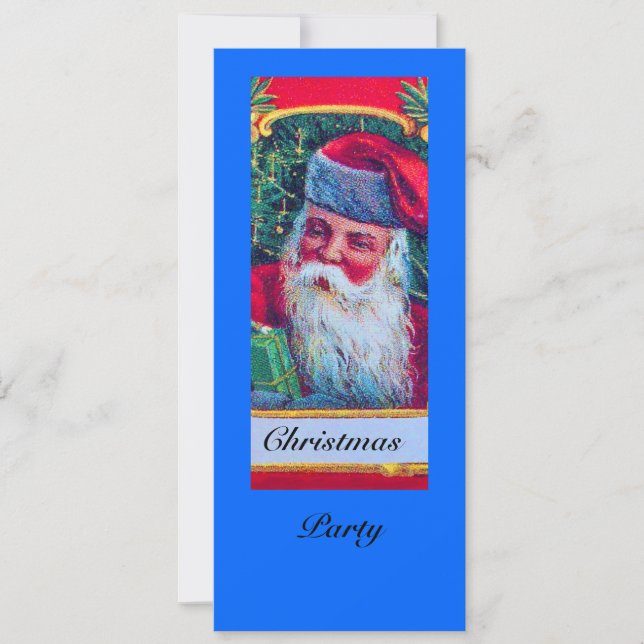 SANTA VINTAGE CHRISTMAS PARTY 1 EINLADUNG (Vorderseite)