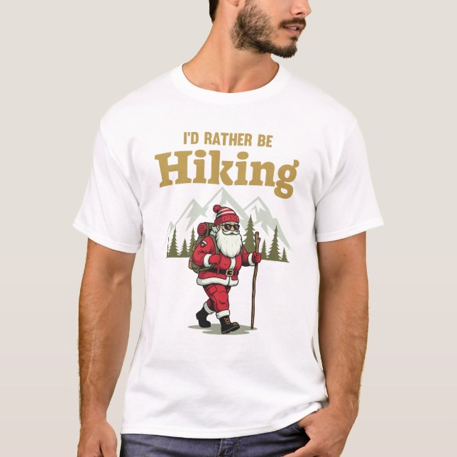 Santa Wandern T-Shirt (Vorderseite)