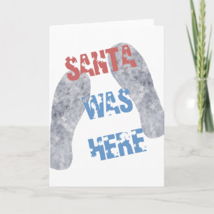 Santa War Hier Feiertagskarte