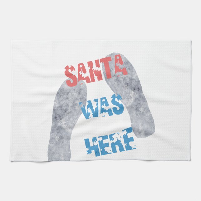 Santa war hier handtuch (Horizontal)